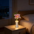 thumbnail image 1 of Lunxisen 2 Pcs Flower Pot Night Light Desk Lamp Home Decor Ambient Lighting Gift Idea, 1 of 8