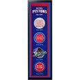 thumbnail image 1 of Encore Select 110-26 Detroit Pistons Logo History Felt Banner - 14 x 37 in., 1 of 1