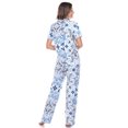 thumbnail image 4 of White Mark Ensemble de Pyjama Tropical à Manches Courtes à Boutons pour Femmes, 4 of 6