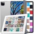 thumbnail image 1 of DuraSafe Cases iPad PRO 11 2020 2021 2022 [ PRO 11 Inch 2 3 4 Generation ] Trifold Printed PC Lightweight Protective Clear Back Cover - Color Emblem, 1 of 7