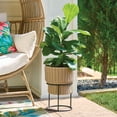 thumbnail image 2 of Better Homes & Gardens cache-pot celeste avec support, 2 of 8