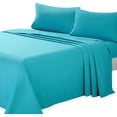 thumbnail image 3 of 1200 Thread Count 100% Egyptian Cotton 4-Piece Bed Sheet Set (1 Flat, 1 Fitted Sheet, 2 Pillow Covers) 21 Inches Deep Pocket Solid Pattern, 3 of 4