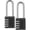A, variant on LSLJS 2PCS Combination Padlock Long Shackle Lock 4 Digit Resettable Combination Lock, Home Accessories