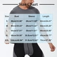 thumbnail image 3 of Kaemgyyd Chandail de Compression Homme Respirant à Manches Courtes Ajusté Athlétique Sport sous-Vêtement Séchage Rapide Extensible Course Entraînement Hauts, 3 of 7