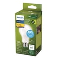 thumbnail image 3 of Philips Ultra Efficient LED 60W A19 1PK Soft White Frosted Bulb, 3 of 5