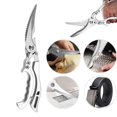 thumbnail image 1 of SuChun Tomato Slicer And Lemon Slicer Heavy Duty Stainless Bone Cut Scissors Multipurpose Kitchen Scissors Poultry Shears For Bone Chicken Meat Vegetables Barbecue Silver, 1 of 9