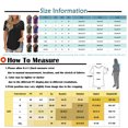 thumbnail image 3 of MRULIC T-Shirts pour Femmes Mode Dentelle Unie Col Rond Manches Courtes T-Shirt Blouse Hauts T-Shirts Femmes Violet + S, 3 of 3