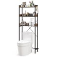 thumbnail image 1 of Costway 3-Tier Over-The-Toilet Bathroom Shelf Metal Frame Space Saver Rack with 4 Hooks, 1 of 10