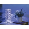 thumbnail image 1 of Merkury Innovations 8.5" Tall  Diamond LED Touch Lamp Cordless Multicolor Mood Light, 1 of 5