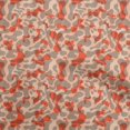thumbnail image 1 of oneOone Georgette Viscose Orange Fabric Abstract Fabric For Sewing Printed Craft Fabric By The Yard 42 Inch Wide, 1 of 4