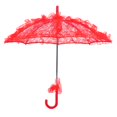 thumbnail image 3 of Lace Parasol, Beautiful Bridal Umbrella Lace Embellishment  For Photos For Weddings For Parties Red, 3 of 8