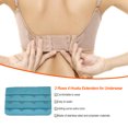 thumbnail image 3 of Maoww Extension Strap Bra Extenders Buckle 4 Hook Breathable Practical Accessories Adjustable Replacement 3 Rows Underwear green, 3 of 5