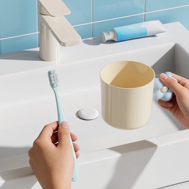 Cute Flower Mouthwash Cup Plastic Toothbrush Rinse Cup For Home
