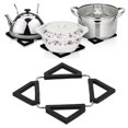 thumbnail image 3 of Silicone Trivet Mat Stainless Steel Hot Pot Holder Non-Slip Coasters Heat Insulation Bowl Mats Foldable Table Pad Tableware Placemat For Hot Pans Bowls Protect The Furniture, 3 of 8