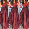 thumbnail image 3 of Femmes Soirée Bal Bal Cocktail Formel Demoiselle d'Honneur Longue Robe Rouge Taille S, 3 of 3