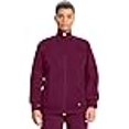 thumbnail image 3 of Cherokee Women's Infinity Zip Front Warm-up Jacket, Wine, 5X-Large, 3 of 4