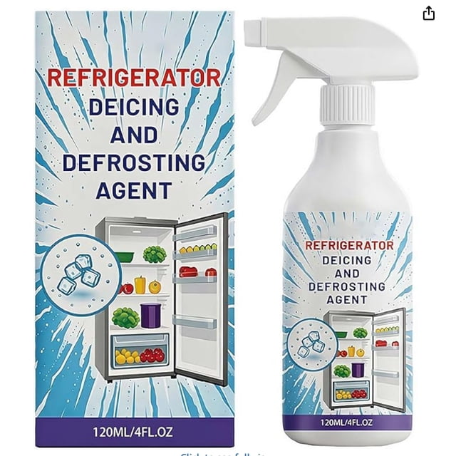 Tong Frost Remover Spray For Freezer And Fridge Defrosting Ice Melting Solution For Efficient Cleaning Home Appliance Care 120ml