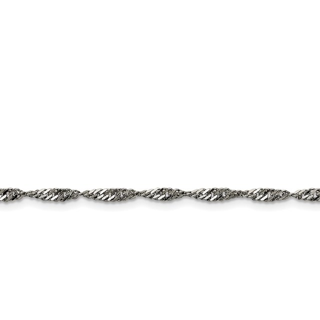 Stainless Steel 3.0mm Singapore Chain 18in