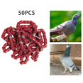thumbnail image 4 of 50x 2023 Pigeon Leg Rings Bird Foot Bands for Bantam Finch Canary Brown, 4 of 9