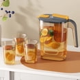 thumbnail image 1 of Weloille 88oz Cold Water Pitcher with Filter, BPA-Free Food-Grade Leak-Proof Heat-Resistant Iced Tea Carafe for Juice Lemonade Home Kitchen Use, 1 of 6