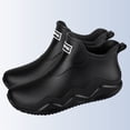 thumbnail image 5 of Ankle Rain Boots, Unisex Couple's Casual Rubber Shoes with Letter Design, 5 of 5