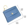 thumbnail image 3 of Women Mini Coin Purse, Small Wallet Handbag, Compact Card Holder with Cash Pocket, Lipstick Bag, Red Envelope Style Clutch, for Essentials Keys Cosmetics, 3 of 6