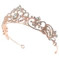 thumbnail image 2 of Diadème de Mariée en Strass pour Fille Couronne de Mariage Bandeau de Mariée en Strass, 2 of 8