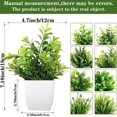 thumbnail image 4 of Bgsha Home Decor Small Lavender Eucalyptus Plant in Pot with Realistic Design, 4 of 10