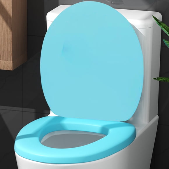Boovnll Toilet Seat Soft Foam Standard Size Bathroom Attachment Toilet Seat Easy to Clean Elongated Removable Sealed Comfortable Hygienic Elastic Elongated Toilet Seat