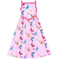 thumbnail image 1 of Robe Vintage pour Fille Années 50 Rétro Années 1950 Rockabilly Rose Papillon 10 Ans, 1 of 1