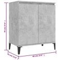 thumbnail image 4 of vidaXL Sideboard Concrete Grey 60x35x70 cm Engineered Wood, 4 of 4