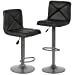 thumbnail image 3 of Tabourets de Bar Ensemble de 2 Tabourets Pivotants Hauteur Comptoir Cuir PU Modernes Hauteur Réglable Tabourets de Bar Pivotants Chaise Hydraulique Tabourets de Bar, 3 of 5