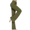 thumbnail image 2 of AherBiu Sweatpants for Womens High Waisted Drawstring Slim Fitted Casual Trousers Fall Solid Color Workrout Yoga Pants, 2 of 9