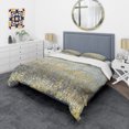thumbnail image 1 of Designart 'Glam Rain Abstract IV' Glam Bedding Set - Duvet Cover & Shams, 1 of 4