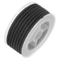 thumbnail image 3 of Unique Bargains Nylon Thread Twine Beading Cord 4mm Extra-Strong Braided Nylon Crafting String 3.2M/10.5 Feet, Black, 3 of 7