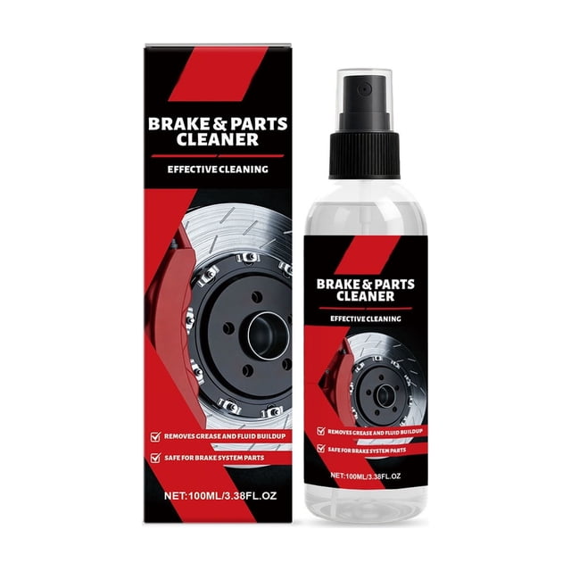 Red Car Brake Hub Cleaner 100Ml Fast Acting Spray For Daily Removal Of Grease Dust Sticky Residues On Wheel Hubs