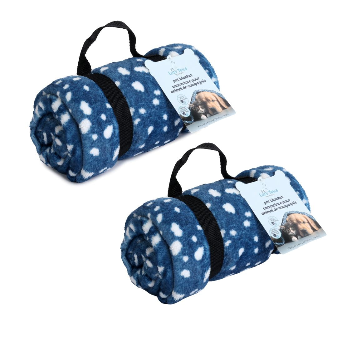 Lot de 2 Couvertures pour Chien, Couvertures pour Animal de Compagnie, 36 Pouces x 45 Pouces