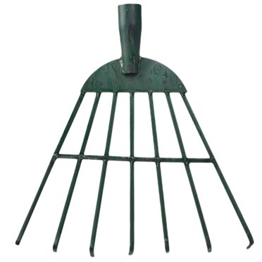 Râteau à Herbe de Labourage Ferme Agricole Râteau à 7 Dents Outil de Jardinage Sans Poignée