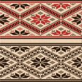 thumbnail image 1 of Ahgly Company Tapis d'Intérieur Lavable en Machine Carré Transitionnel Orange Pastel, 6 Pieds Carré, 1 of 7