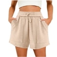 thumbnail image 1 of Dealovy Workout Shorts for Women Wide Leg Drawstring High Waisted Athletic Running Gym Yoga Shorts, 1 of 2