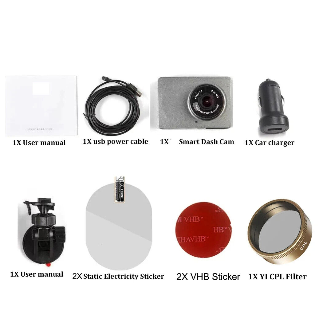 for xiao YI Smart Dash Cam For Car ADAS 2.7 Screen Full HD 1080P Dash Cam