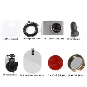 Pour xiao YI Smart Dash Cam pour voiture ADAS 2.7 Écran complet HD 1080P Dash Cam