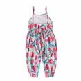 thumbnail image 3 of Birdeem Combinaison d'Été pour Filles Enfants Imprimé Sans Manches Dos Nu, 3 of 9