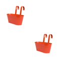 thumbnail image 1 of relayinert Outdoor Hanging Pots For Plants Practical And Beautiful Solution Detachable orange red 2Set, 1 of 6