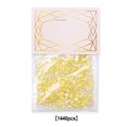 thumbnail image 3 of 1440 Pieces Glass Crystal Set Flat Back DIY Handcraft for Excellent Gloss Nail Art Rhinestones DIY Handcraft Manicure Accessories Card Making Yellow, 3 of 7