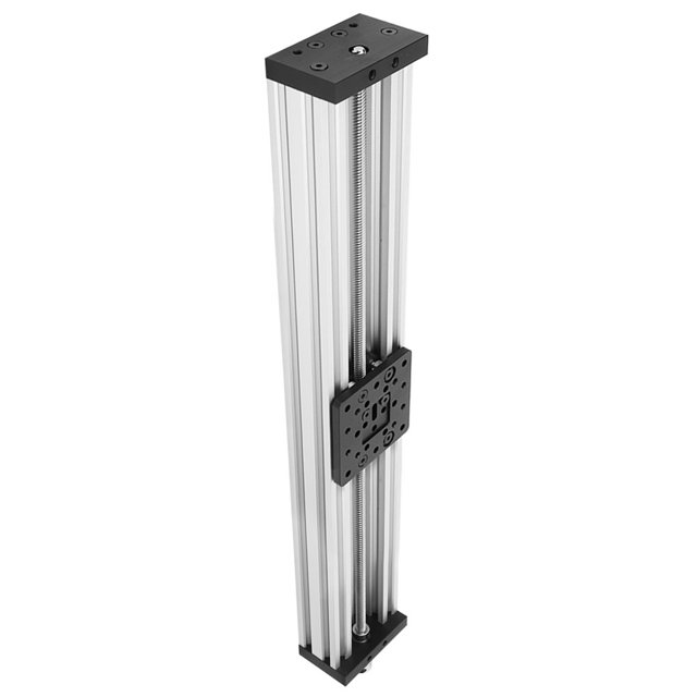 ANGGREK Screw Slide Linear Table, Liner Slide, 8Mm Black/Silver For 3D Printer Engraving Machine 250-500Mm