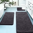 thumbnail image 1 of Dvkptbk area rug set Colors 3-Piece Memorys Foam Bathroom Rug Set Soft Non Slide Bath Mat Absorbent Bath Rug Perfects for Bathroom Laundry Room Mat Bathroom Mat Bathroom Accessories, 1 of 8