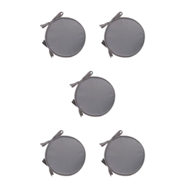 relayinert 1/2/3/5 Confort et Durabilité des Chaises Coussin Rond Doux et Confortable Gris Clair 5 Pcs