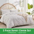 thumbnail image 2 of Gogreen Queen Duvet Cover Set, Soft & Breathable Microfiber 3 Pieces Queen Bedding Sets, Pattern Queen Comfy Duvet Cover Set, with Zipper Closure (Queen), 2 of 8