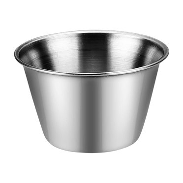 Stainless Steel Sauce Cup with Lid, Condiment Container for Dips and Dressings, Dishwasher-Safe Mini Bowl for Kitchen or Outdoor BBQ